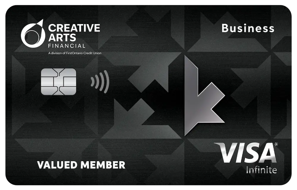 Creative Arts Financial Visa Infinite Business Card