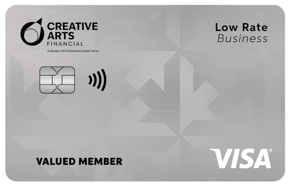 Creative Arts Financial Low Rate Visa Business Card