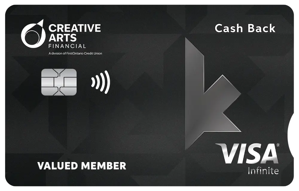 Creative Arts Financial Cash Back Visa Infinite Card