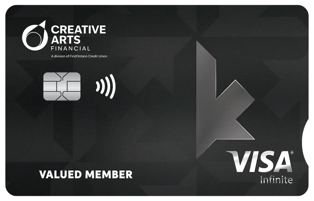 Creative Arts Financial Visa Infinite Card